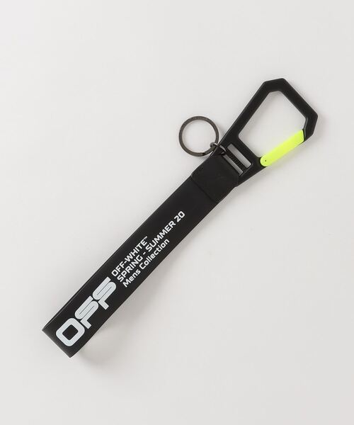 off white（オフホワイト）の「【OFF-WHITE】 オフホワイト キーホルダー RUBBER KEY HOLDER キーリング ロゴ ラバー（キーホルダー・メンズ・ブラック・FREE）」の2枚目の写真