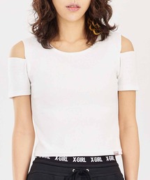 X-girl | CUT OUT SHOULDER S/S TOP(Tシャツ/カットソー)