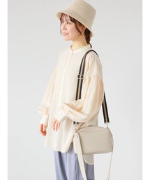 ehka sopo | 異素材シアーバンドカラーシャツ(シャツ/ブラウス)