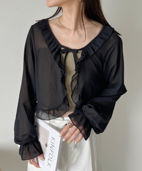 【BBB】Maison Margiela 超ショート丈シアーボレロ Maison Margiela メゾンマルジェラ 超ショート丈シアーボレロ