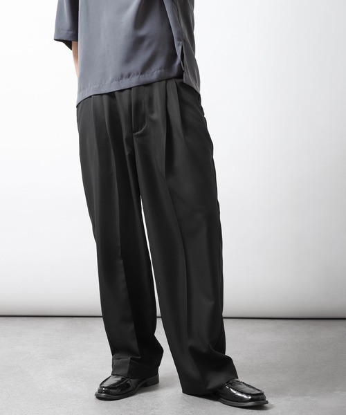 ZIP FIVE（ジップファイブ）の「【ZIP FIVE】loose tapered wide PT / ルーズワイドテーパードスラックス（スラックス・メンズ・グリーン/オフホワイト/ベージュ/ブラック/グレイッシュベージュ/チャコール/グレイッシュブルー/ネイビー・X-LARGE/LARGE/MEDIUM）」の17枚目の写真