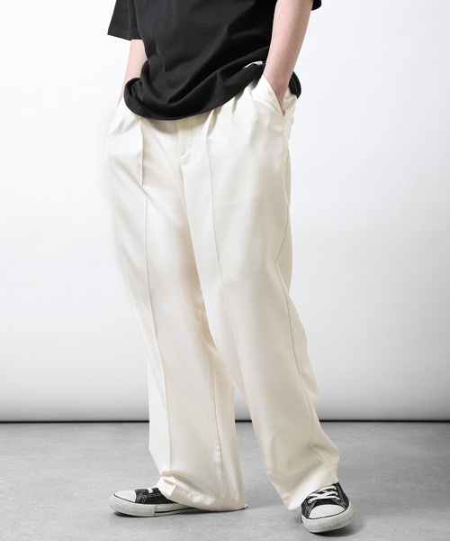 ZIP FIVE（ジップファイブ）の「【ZIP FIVE】loose tapered wide PT / ルーズワイドテーパードスラックス（スラックス・メンズ・グリーン/オフホワイト/ベージュ/ブラック/グレイッシュベージュ/チャコール/グレイッシュブルー/ネイビー・X-LARGE/LARGE/MEDIUM）」の12枚目の写真