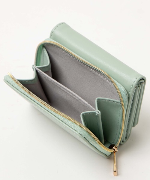 WEGO（ウィゴー）の「WEGO /パールローズウォレット（財布・レディース・オフホワイト/グリーン/ブラック・FREE）」の7枚目の写真