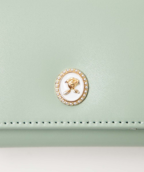 WEGO（ウィゴー）の「WEGO /パールローズウォレット（財布・レディース・オフホワイト/グリーン/ブラック・FREE）」の10枚目の写真