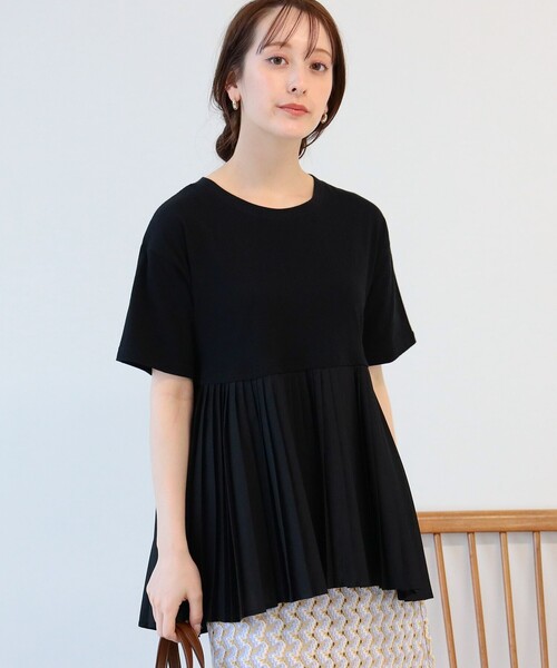 Ray BEAMS(レイビームス)の「Ray BEAMS / プリーツ キリカエ バック リボン Tシャツ(Tシャツ/カットソー・レディース・ホワイト/ブラック/その他・ONE SIZE)」の16枚目の写真