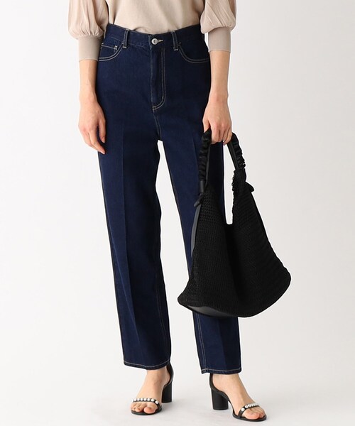 index（インデックス）の「◆サマーニットフリルハンドルバッグ（ハンドバッグ・レディース・ベージュ/ブラック・00）」の9枚目の写真