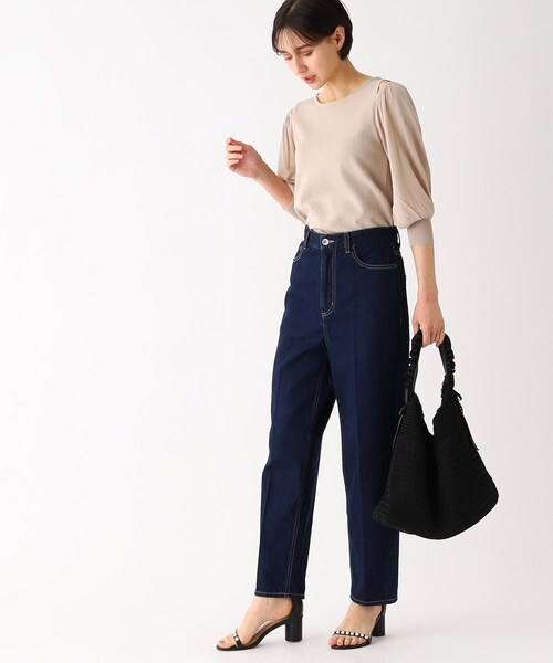 index（インデックス）の「◆サマーニットフリルハンドルバッグ（ハンドバッグ・レディース・ベージュ/ブラック・00）」の11枚目の写真