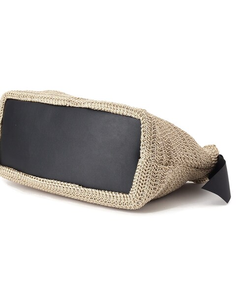 index（インデックス）の「◆サマーニットフリルハンドルバッグ（ハンドバッグ・レディース・ベージュ/ブラック・00）」の16枚目の写真