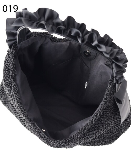 index（インデックス）の「◆サマーニットフリルハンドルバッグ（ハンドバッグ・レディース・ベージュ/ブラック・00）」の19枚目の写真