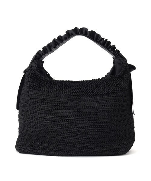 index（インデックス）の「◆サマーニットフリルハンドルバッグ（ハンドバッグ・レディース・ベージュ/ブラック・00）」の22枚目の写真