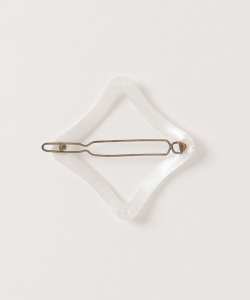 FREAK'S STORE（フリークスストア）の「ヘアクリップ（バレッタ/ヘアクリップ・レディース・ホワイト/ブラウン・ONE SIZE）」の3枚目の写真