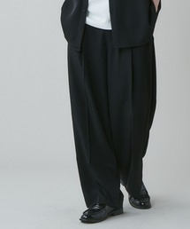 LUCY | LUCY/【セットアップ対応】トロミ ベルト付きワイドスラックス(スラックス)