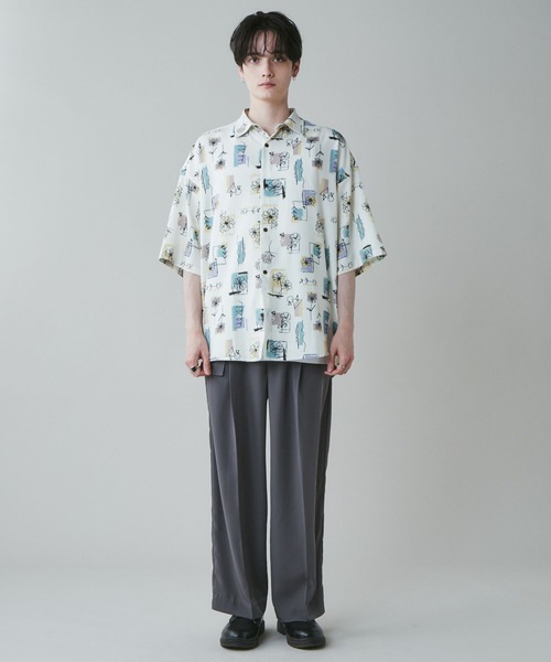 LUCY（ルーシー）の「LUCY/【セットアップ対応】トロミ ベルト付きワイドスラックス（スラックス・メンズ・ブラック/ダークグレー/ブルー系その他/パープル/ダークブラウン・MEDIUM/LARGE）」の9枚目の写真