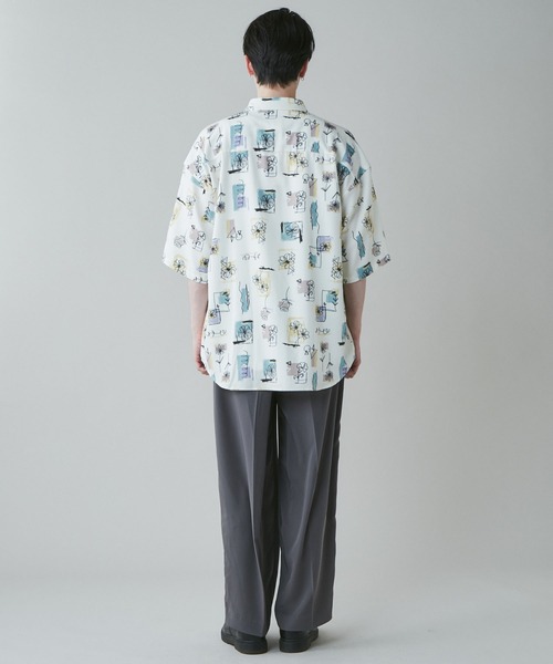 LUCY（ルーシー）の「LUCY/【セットアップ対応】トロミ ベルト付きワイドスラックス（スラックス・メンズ・ブラック/ダークグレー/ブルー系その他/パープル/ダークブラウン・MEDIUM/LARGE）」の11枚目の写真