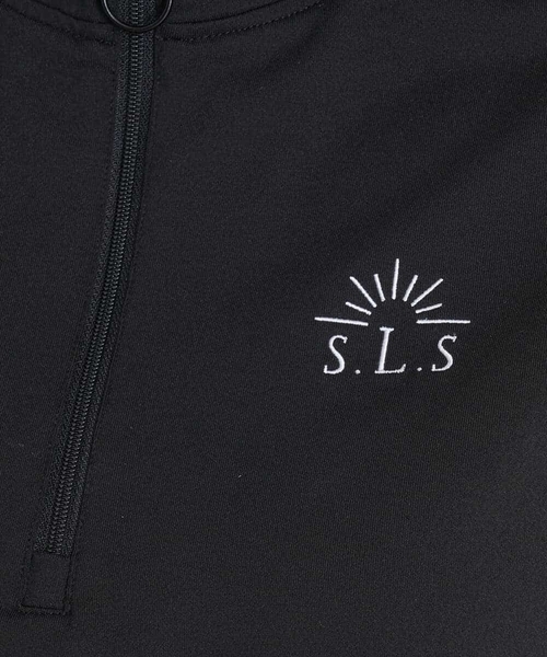 a.v.v（アーヴェヴェ）の「レディースゴルフウエア　ハーフZIPモックネックトップス（Tシャツ/カットソー・レディース・ホワイト/ブラック・36/38/40）」の3枚目の写真