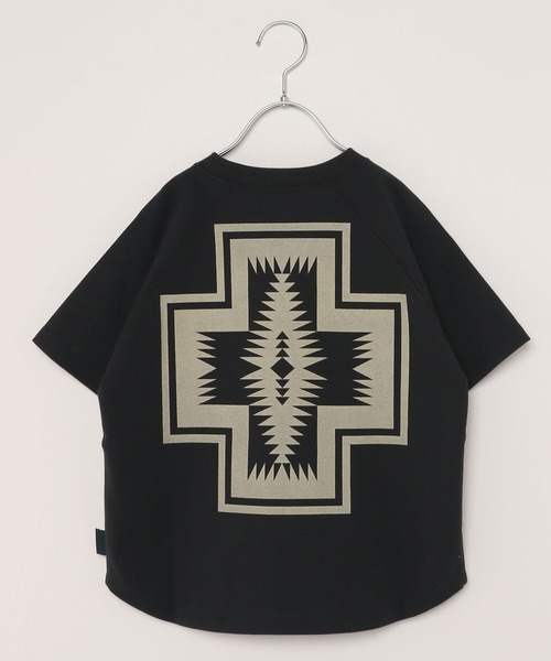 PENDLETON（ペンドルトン）の「【PENDLETON(ペンドルトン)】別注ラグランTシャツ(KIDS)（Tシャツ/カットソー・キッズ・チャコール/グリーン/オフホワイト/ネイビー・110cm/120cm/130cm/140cm/150cm）」の17枚目の写真
