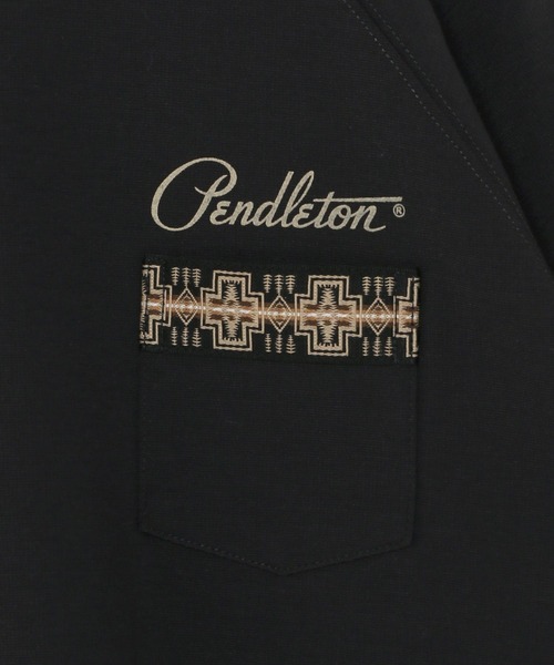 PENDLETON（ペンドルトン）の「【PENDLETON(ペンドルトン)】別注ラグランTシャツ(KIDS)（Tシャツ/カットソー・キッズ・チャコール/グリーン/オフホワイト/ネイビー・110cm/120cm/130cm/140cm/150cm）」の15枚目の写真