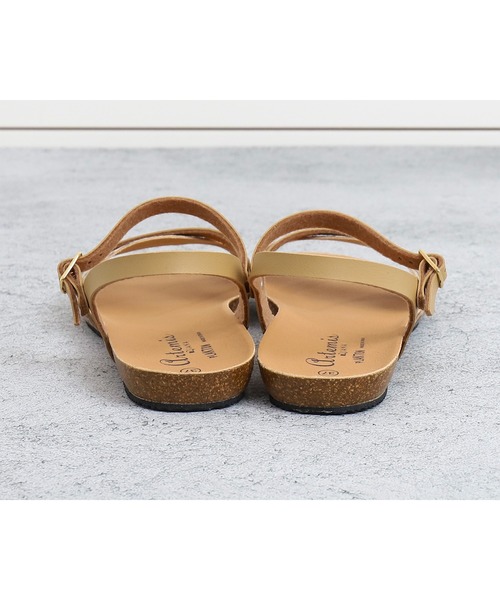 PLAKTON（プラクトン）の「【PLAKTON】別注クロスストラップサンダル（サンダル・レディース・ベージュ/ブラック・S/M/L）」の8枚目の写真