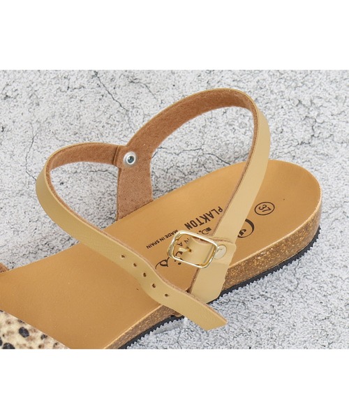 PLAKTON（プラクトン）の「【PLAKTON】別注クロスストラップサンダル（サンダル・レディース・ベージュ/ブラック・S/M/L）」の10枚目の写真