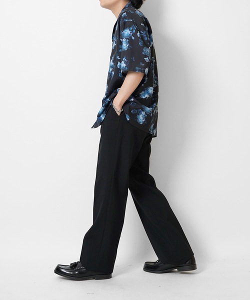 Confirm（コンファーム）の「センタープレス ベーシックスラックスパンツ コックパンツ（スラックス・メンズ・ブラック/ブラック系その他・S/LL/L/M）」の2枚目の写真