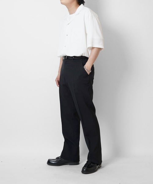 Confirm（コンファーム）の「センタープレス ベーシックスラックスパンツ コックパンツ（スラックス・メンズ・ブラック/ブラック系その他・S/LL/L/M）」の3枚目の写真