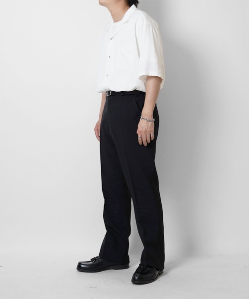 Confirm（コンファーム）の「センタープレス ベーシックスラックスパンツ コックパンツ（スラックス・メンズ・ブラック/ブラック系その他・S/LL/L/M）」の20枚目の写真