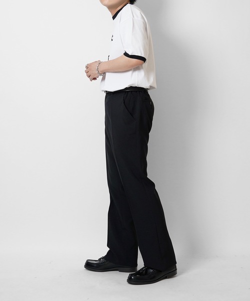 Confirm（コンファーム）の「センタープレス ベーシックスラックスパンツ コックパンツ（スラックス・メンズ・ブラック/ブラック系その他・S/LL/L/M）」の5枚目の写真