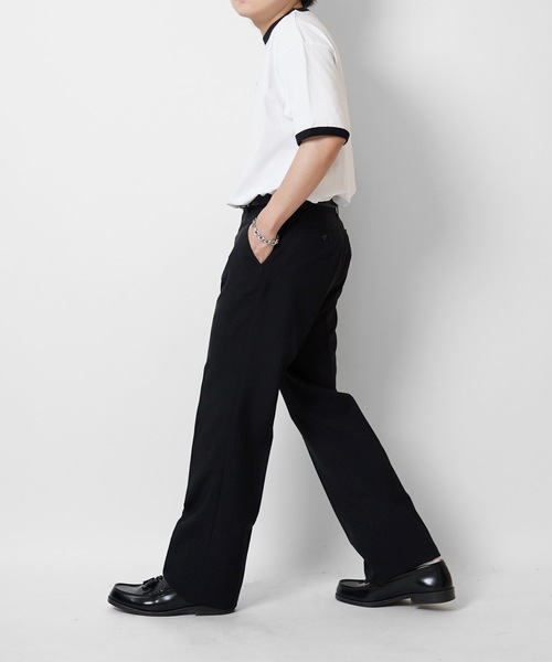 Confirm（コンファーム）の「センタープレス ベーシックスラックスパンツ コックパンツ（スラックス・メンズ・ブラック/ブラック系その他・S/LL/L/M）」の22枚目の写真