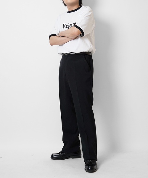 Confirm（コンファーム）の「センタープレス ベーシックスラックスパンツ コックパンツ（スラックス・メンズ・ブラック/ブラック系その他・S/LL/L/M）」の9枚目の写真