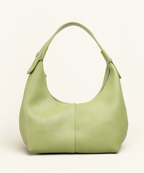 florist（フローリスト）の「【軽量】ソフトシュリンクレザーのハーフムーンハンドバッグ/レディースバッグ（ハンドバッグ・レディース・ベージュ/マスタード/ホワイト/グリーン/ブラック/ライトブルー/モカ/キャメル・FREE）」の15枚目の写真