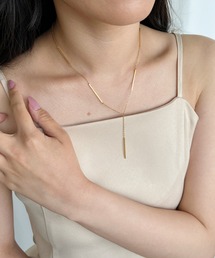 iso（イソ）の「サージカルステンレス/Y字ロングネックレス（ネックレス）」