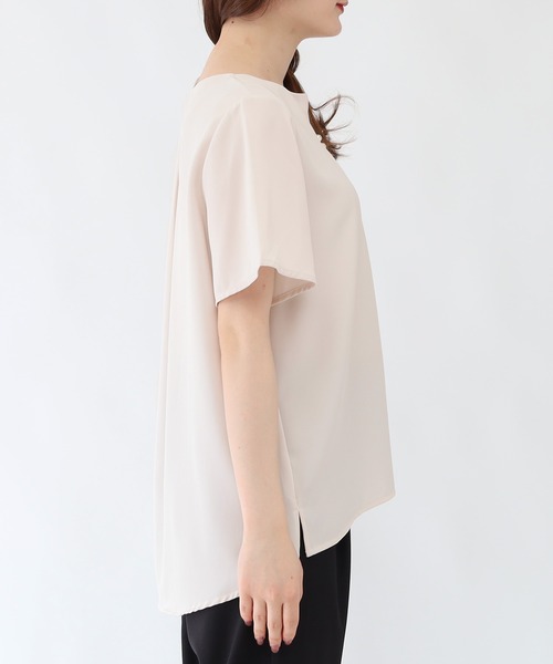 TRUDEA(トルディア)の「パールスタッズブラウス(シャツ/ブラウス・レディース・ホワイト/ベージュ/ミント/ラベンダー/チャコールグレー/グリーン・MEDIUM/LARGE)」の8枚目の写真