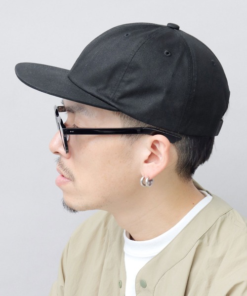 United Athle(ユナイテッドアスレ)の「コットンツイル アンストラクチャード フラットバイザー キャップ(キャップ・メンズ・ベージュ/ネイビー/グリーン/カーキ/ブラック/ブルー・FREE)」の3枚目の写真