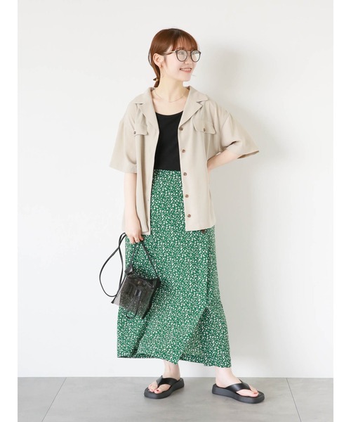 ehka sopo（エヘカソポ）の「クリアドロストショルダーバッグ（ハンドバッグ・レディース・ブラウン/オフホワイト/ブラック・F）」の6枚目の写真