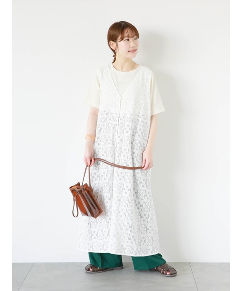 ehka sopo（エヘカソポ）の「クリアドロストショルダーバッグ（ハンドバッグ・レディース・ブラウン/オフホワイト/ブラック・F）」の11枚目の写真