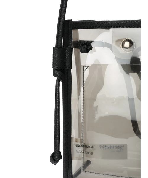 ehka sopo（エヘカソポ）の「クリアドロストショルダーバッグ（ハンドバッグ・レディース・ブラウン/オフホワイト/ブラック・F）」の22枚目の写真