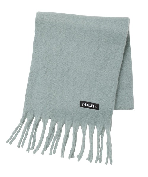 MILKFED.(ミルクフェド)の「BASIC SOLID STOLE(ストール/ショール・レディース・オフホワイト/ライトグリーン・ONE SIZE)」の1枚目の写真