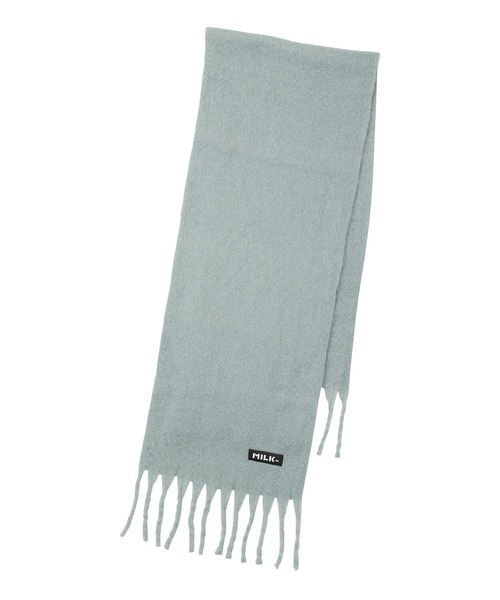 MILKFED.(ミルクフェド)の「BASIC SOLID STOLE(ストール/ショール・レディース・オフホワイト/ライトグリーン・ONE SIZE)」の5枚目の写真