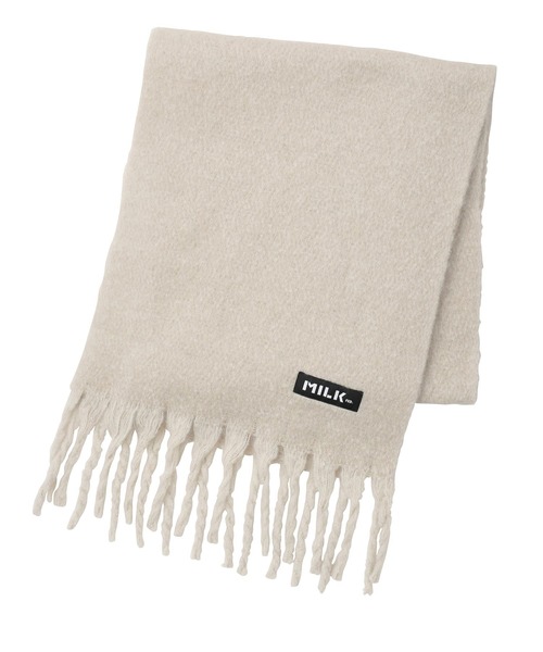 MILKFED.(ミルクフェド)の「BASIC SOLID STOLE(ストール/ショール・レディース・オフホワイト/ライトグリーン・ONE SIZE)」の9枚目の写真
