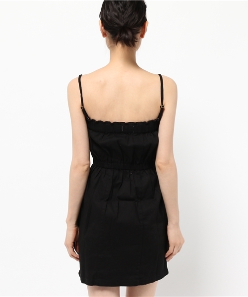 OUTLET（アウトレット）の「【Delyle noir】デニムラッフルベアワンピース（ワンピース・レディース・オフホワイト/サックスブルー・FREE）」の5枚目の写真