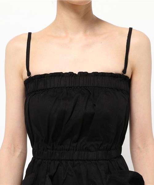 OUTLET（アウトレット）の「【Delyle noir】デニムラッフルベアワンピース（ワンピース・レディース・オフホワイト/サックスブルー・FREE）」の7枚目の写真