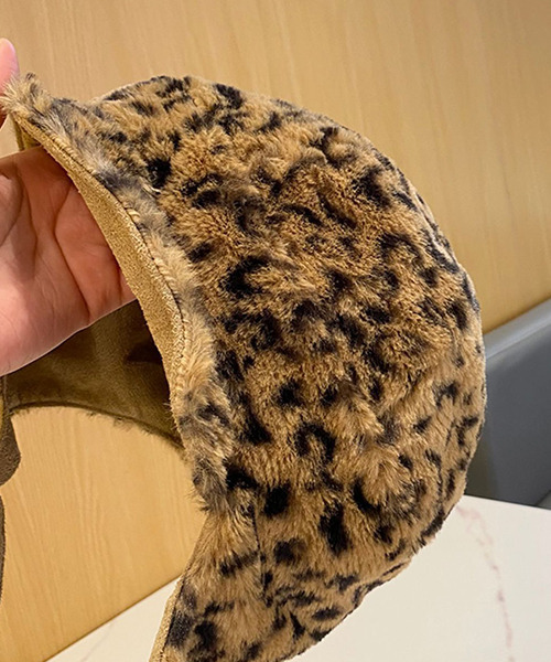 ヒョウ柄 フライトキャップ cula677（キャップ）｜c.u.l（シーユーエル