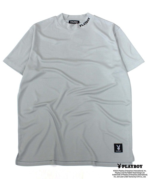 PLAYBOY（プレイボーイ）の「【GOLF】ゴルフウェア　PLAYBOY　接触冷感モックネックT（Tシャツ/カットソー・メンズ・イエロー/ブラック/グレー・M/L/XL）」の9枚目の写真