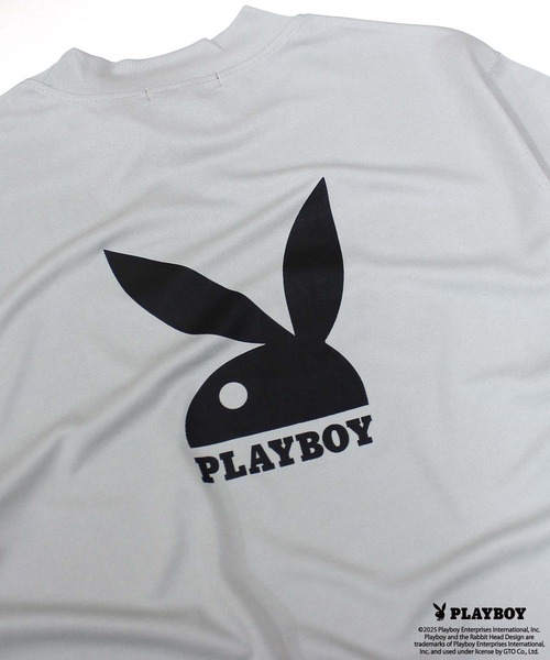 PLAYBOY（プレイボーイ）の「【GOLF】ゴルフウェア　PLAYBOY　接触冷感モックネックT（Tシャツ/カットソー・メンズ・イエロー/ブラック/グレー・M/L/XL）」の14枚目の写真
