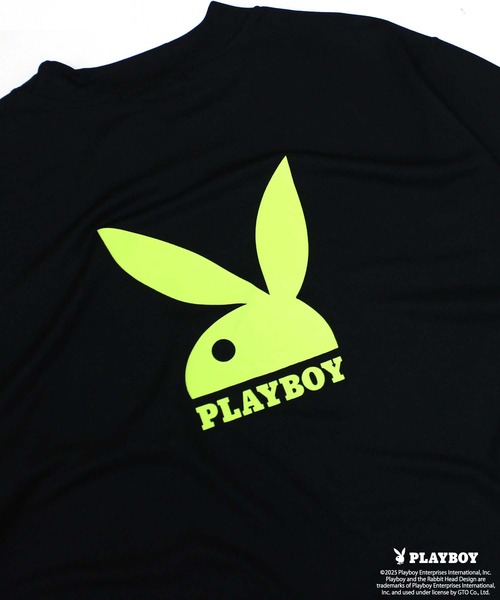 PLAYBOY（プレイボーイ）の「【GOLF】ゴルフウェア　PLAYBOY　接触冷感モックネックT（Tシャツ/カットソー・メンズ・イエロー/ブラック/グレー・M/L/XL）」の13枚目の写真