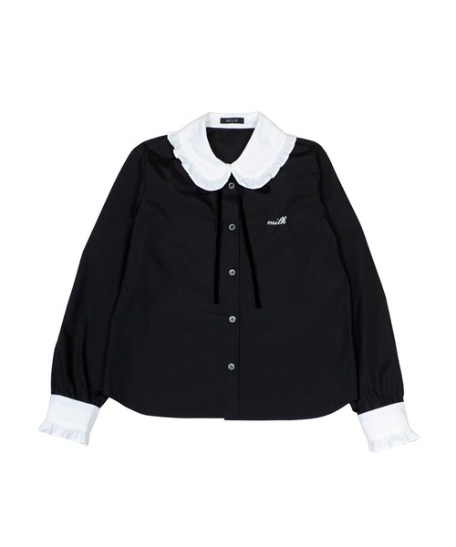 MILK（ミルク）の「フリルロゴ ブラウス（シャツ/ブラウス・レディース・C/A/B・FREE）」の3枚目の写真