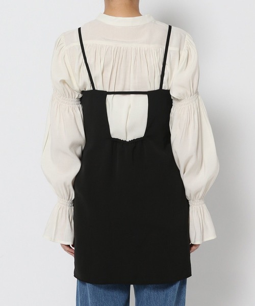 LOWRYS FARM（ローリーズファーム）の「レイヤードキャミチュニック　972832（キャミソール・レディース・ブラック/ブラック系その他・FREE）」の6枚目の写真