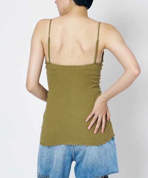 HAKUJI（ハクジ）の「HAKUJI Supima silk bra camisole