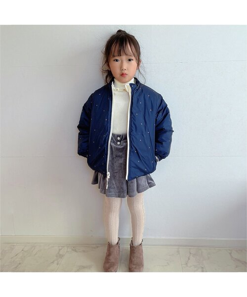 セール】【洗える・2Way】バラエティリバーシブル中綿ジャケット