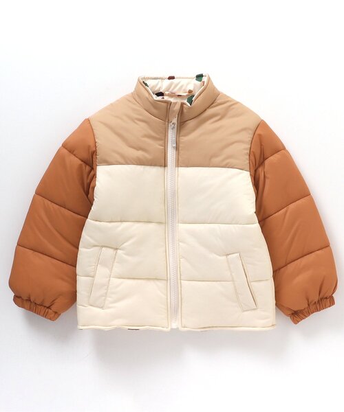 apres les cours（アプレレクール）の「【洗える・2Way】バラエティリバーシブル中綿ジャケット（ダウンジャケット/コート・キッズ・オフホワイト/ラベンダー/ネイビー/オレンジ/ピンク・90/120/140/130/80/110/100）」の12枚目の写真